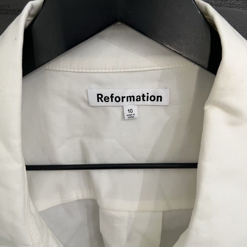 Reformation Dasha Dress Size 10 White - Picture 6 of 7